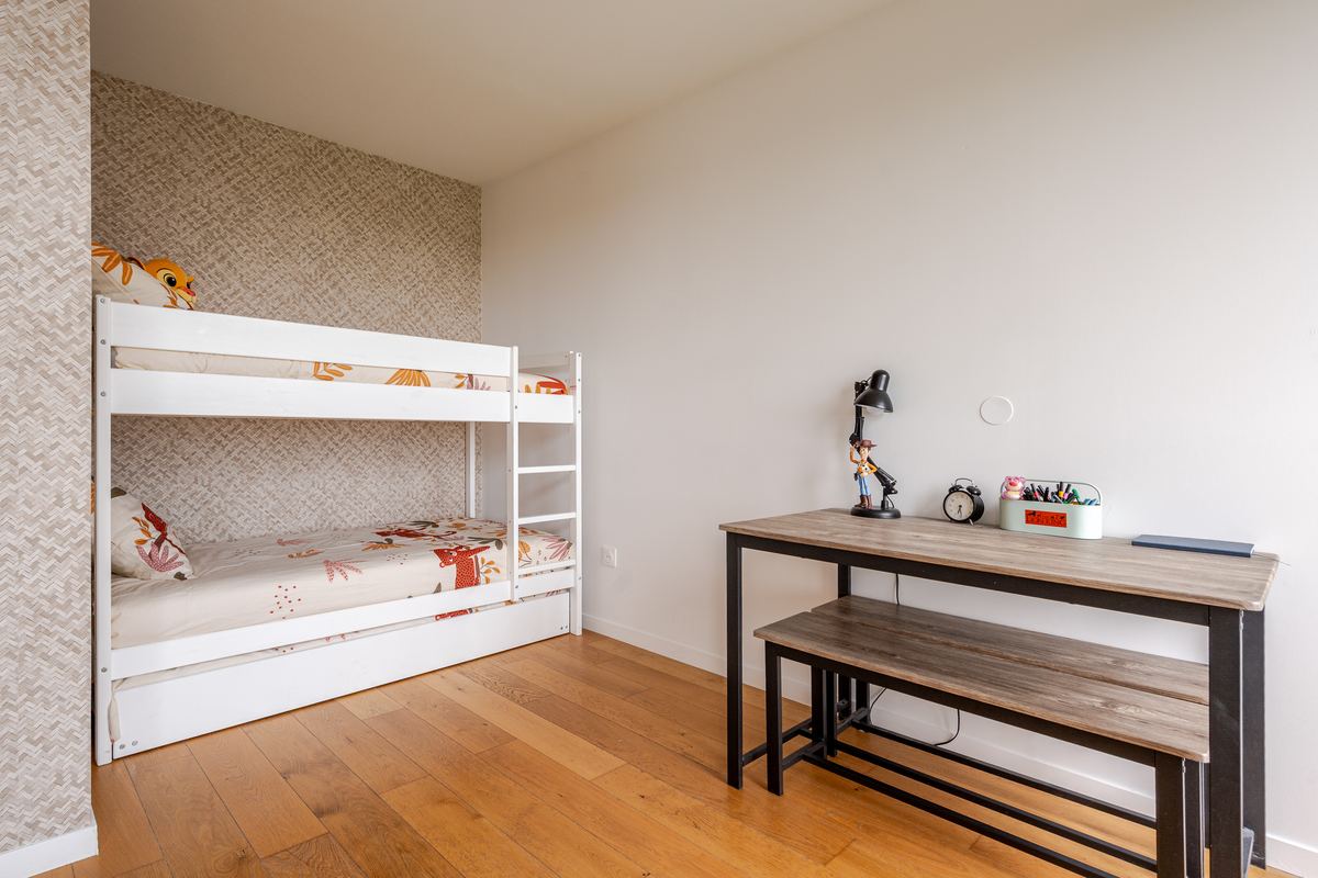 Children's bedroom with bunk beds